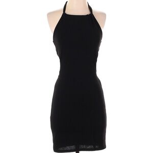 Emerald Sundae Black Halter Dresss